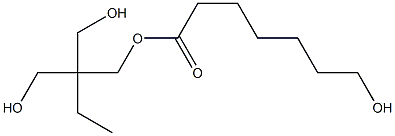 7-ヒドロキシヘプタン酸2,2-ビス(ヒドロキシメチル)ブチル 化学構造式