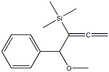 4-Methoxy-4-phenyl-3-trimethylsilyl-1,2-butadiene Struktur