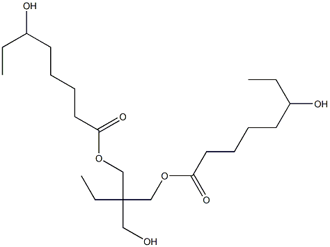 ビス(6-ヒドロキシオクタン酸)2-エチル-2-(ヒドロキシメチル)-1,3-プロパンジイル 化学構造式