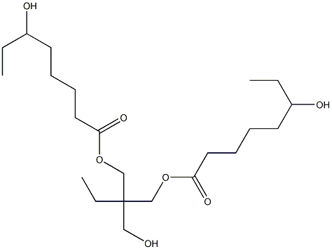 Bis(6-hydroxyoctanoic acid)2-ethyl-2-(hydroxymethyl)-1,3-propanediyl ester 结构式