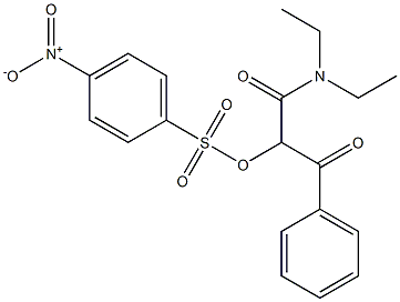 N,N-Diethyl-2-[(4-nitrophenyl)sulfonyloxy]-3-oxo-3-phenylpropanamide Structure