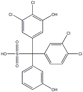 (3,4-Dichlorophenyl)(3,4-dichloro-5-hydroxyphenyl)(3-hydroxyphenyl)methanesulfonic acid