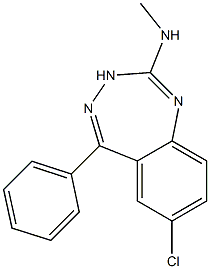 7-Chloro-5-phenyl-2-methylamino-3H-1,3,4-benzotriazepine