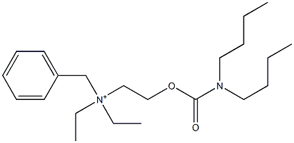 N-[2-(Dibutylcarbamyloxy)ethyl]-N,N-diethylbenzenemethanaminium Structure