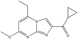 2-Cyclopropylcarbonyl-5-ethyl-7-methoxyimidazo[1,2-a]pyrimidine Structure