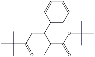 3-Phenyl-2,6,6-trimethyl-5-oxoheptanoic acid tert-butyl ester,,结构式