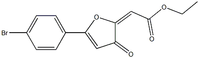 2-Ethoxycarbonylmethylene-5-(4-bromophenyl)furan-3(2H)-one Structure