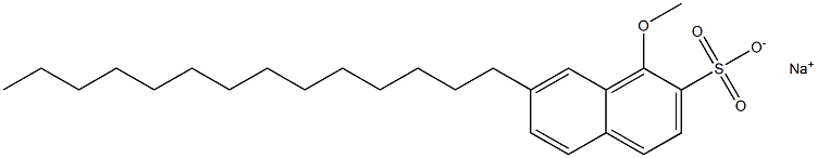 1-Methoxy-7-tetradecyl-2-naphthalenesulfonic acid sodium salt Struktur