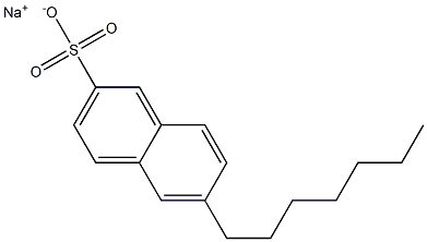 6-Heptyl-2-naphthalenesulfonic acid sodium salt,,结构式