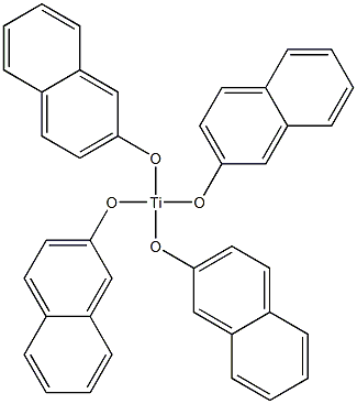 Tetrakis(3,4-(1,3-butadiene-1,4-diyl)phenoxy)titanium(IV) Struktur