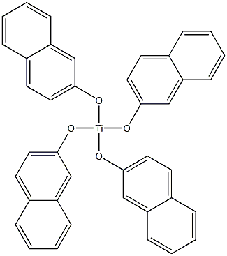 テトラキス(3,4-(1,3-ブタジエン-1,4-ジイル)フェノキシ)チタン(IV) 化学構造式