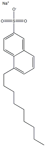 5-Nonyl-2-naphthalenesulfonic acid sodium salt Structure