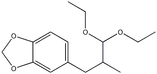 5-(3,3-Diethoxy-2-methylpropyl)-1,3-benzodioxole,,结构式