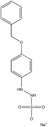 2-[p-(Benzyloxy)phenyl]hydrazinesulfonic acid sodium salt,,结构式