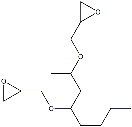 2,4-Bis(glycidyloxy)octane Struktur