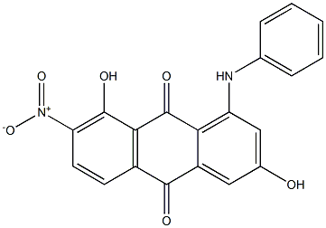 1-Anilino-3,8-dihydroxy-7-nitroanthraquinone Structure