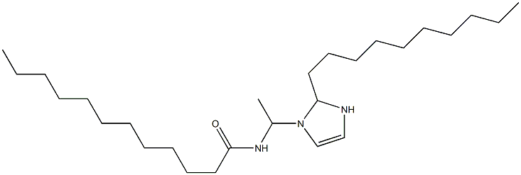 1-(1-ラウロイルアミノエチル)-2-デシル-4-イミダゾリン 化学構造式