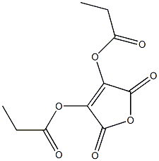 2,3-Di(propionyloxy)maleic anhydride Structure