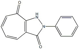 1,2-Dihydro-2-phenylcycloheptapyrazole-3,8-dione Struktur