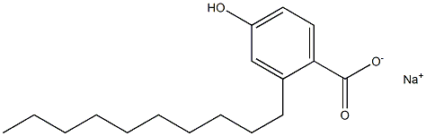 2-Decyl-4-hydroxybenzoic acid sodium salt