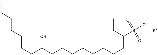 12-Hydroxynonadecane-3-sulfonic acid potassium salt