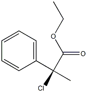 [S,(+)]-2-Chloro-2-phenylpropionic acid ethyl ester Struktur