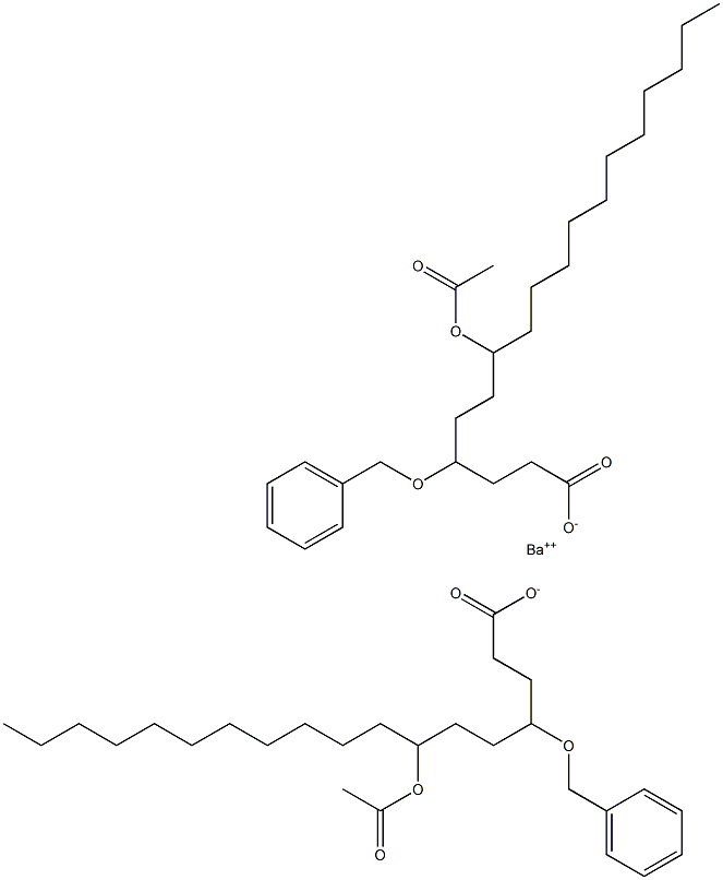  Bis(4-benzyloxy-7-acetyloxystearic acid)barium salt