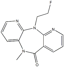 5,11-Dihydro-11-(2-fluoroethyl)-5-methyl-6H-dipyrido[3,2-b:2',3'-e][1,4]diazepin-6-one