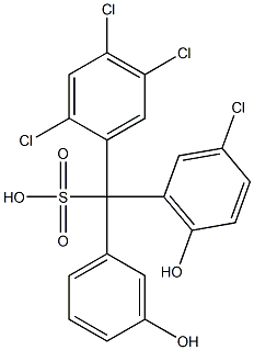 (3-Chloro-6-hydroxyphenyl)(2,4,5-trichlorophenyl)(3-hydroxyphenyl)methanesulfonic acid|