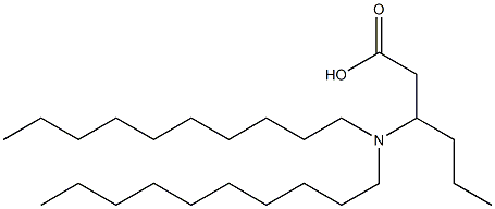 3-(Didecylamino)hexanoic acid Structure