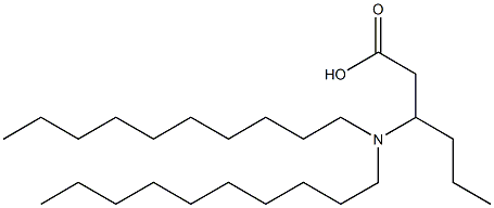 3-(Didecylamino)hexanoic acid,,结构式