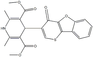  1,4-Dihydro-2,6-dimethyl-4-[4-oxo-4H-thiopyrano[3,2-b]benzofuran-3-yl]pyridine-3,5-dicarboxylic acid dimethyl ester