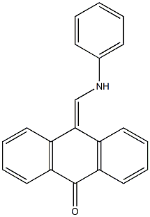 10-[(フェニルアミノ)メチレン]アントラセン-9(10H)-オン 化学構造式