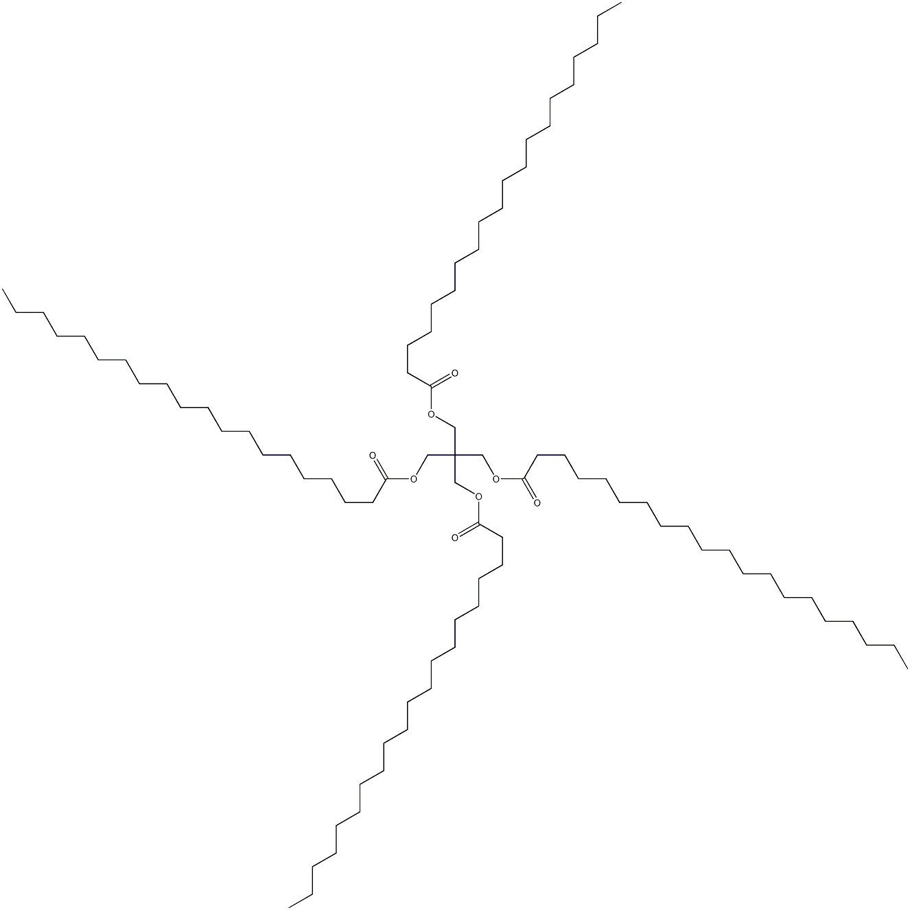 2,2-Bis[(1-oxoicosyloxy)methyl]-1,3-propanediol diicosanoate Structure