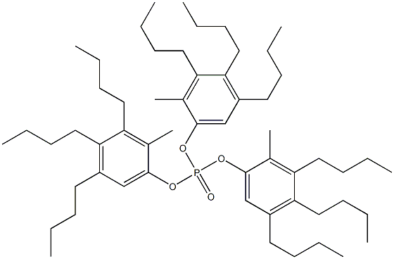 Phosphoric acid tris(2-methyl-3,4,5-tributylphenyl) ester,,结构式