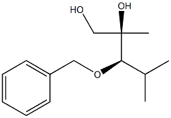 (2R,3R)-3-Benzyloxy-2,4-dimethylpentane-1,2-diol,,结构式