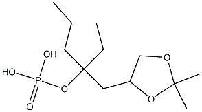 Phosphoric acid ethyl[(2,2-dimethyl-1,3-dioxolan-4-yl)methyl]butyl ester Structure