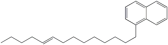 1-(9-テトラデセニル)ナフタレン 化学構造式