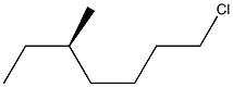 [R,(-)]-1-Chloro-5-methylheptane Structure