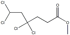 4,4,6,6-Tetrachlorocaproic acid methyl ester 结构式