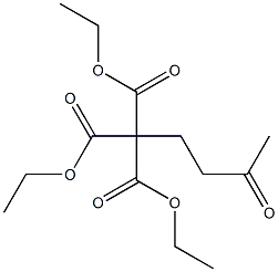 4-Oxopentane-1,1,1-tricarboxylic acid triethyl ester 结构式