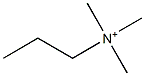 Propyltrimethylaminium,,结构式