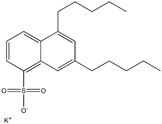 5,7-Dipentyl-1-naphthalenesulfonic acid potassium salt Structure