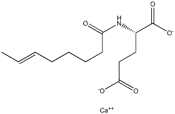 N-(6-Octenoyl)glutamic acid calcium salt 结构式