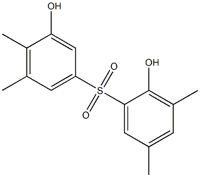 2,3'-Dihydroxy-3,4',5,5'-tetramethyl[sulfonylbisbenzene] Struktur