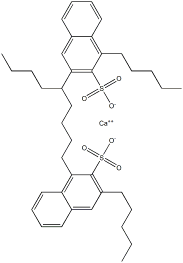 ビス(1,3-ジペンチル-2-ナフタレンスルホン酸)カルシウム 化学構造式