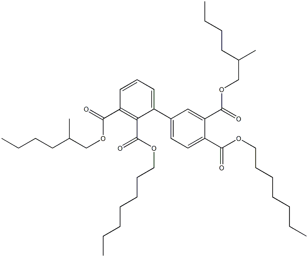 1,1'-Biphenyl-2,3,3',4'-tetracarboxylic acid 2,4'-diheptyl 3,3'-di(2-methylhexyl) ester