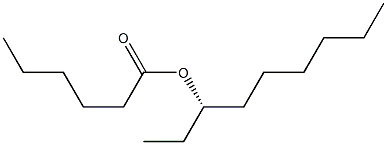 (-)-Hexanoic acid [(S)-nonane-3-yl] ester 结构式