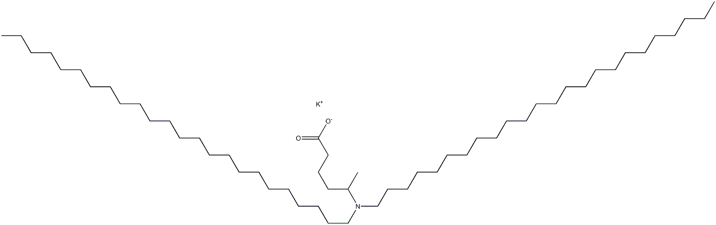 5-(Ditetracosylamino)hexanoic acid potassium salt Structure