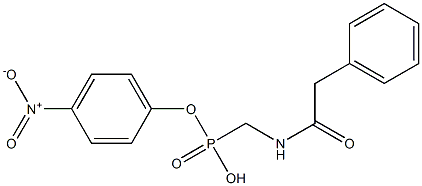 [[(Phenylacetyl)amino]methyl]phosphonic acid p-nitrophenyl ester Struktur